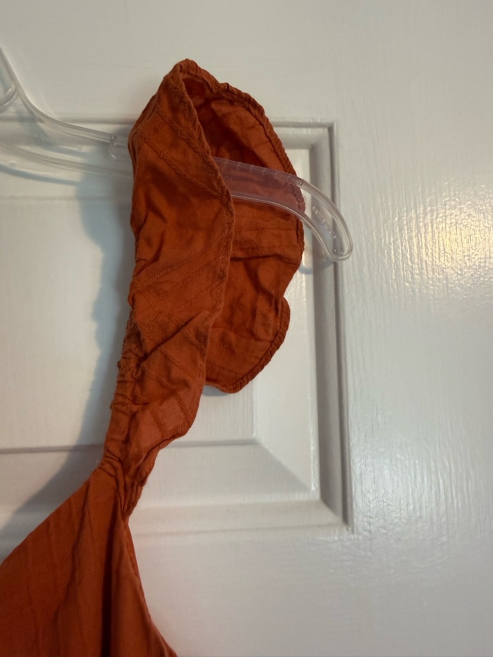 Women's Rust Ruffle Strap Sundress - Picture 4 of 5
